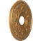 Ekena Millwork Baltimore PVC Ceiling Medallion (Canopies up to 6 1/2"), 16"OD x 3 1/2"ID x 1"P, Bright Coat Gold CMP16BABGL - alternate 5
